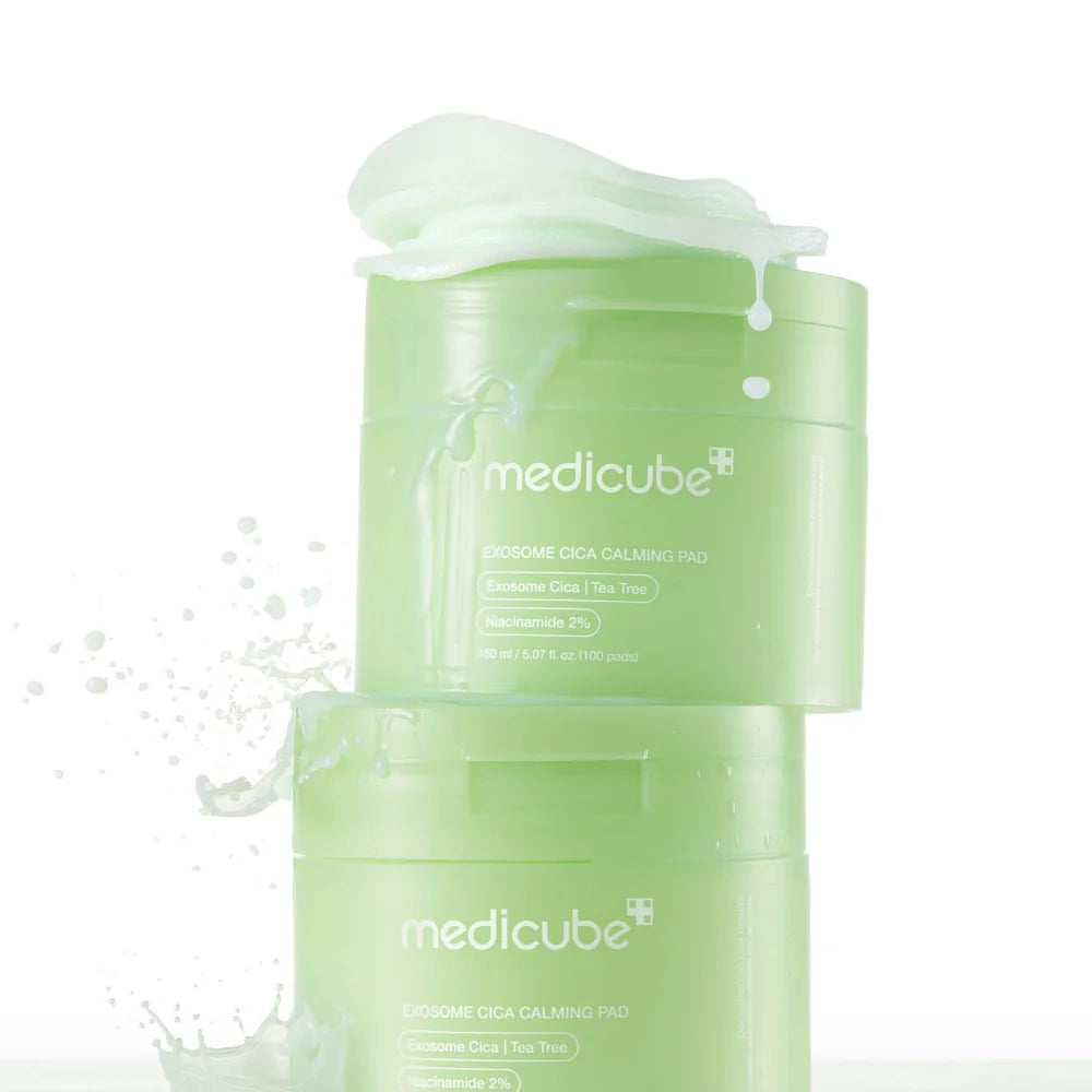 Medicube Exosome Cica Calming Pad – Pads Apaisants Cica & Tea Tree 100 unités