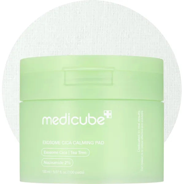 Medicube Exosome Cica Calming Pad – Pads Apaisants Cica & Tea Tree 100 unités