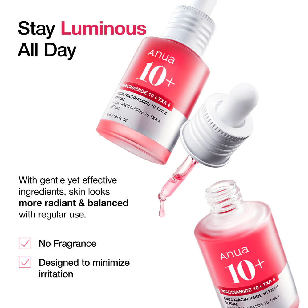 Anua Niacinamide 10 + TXA 4 Serum – Sérum Éclat & Anti-Taches 30 ml