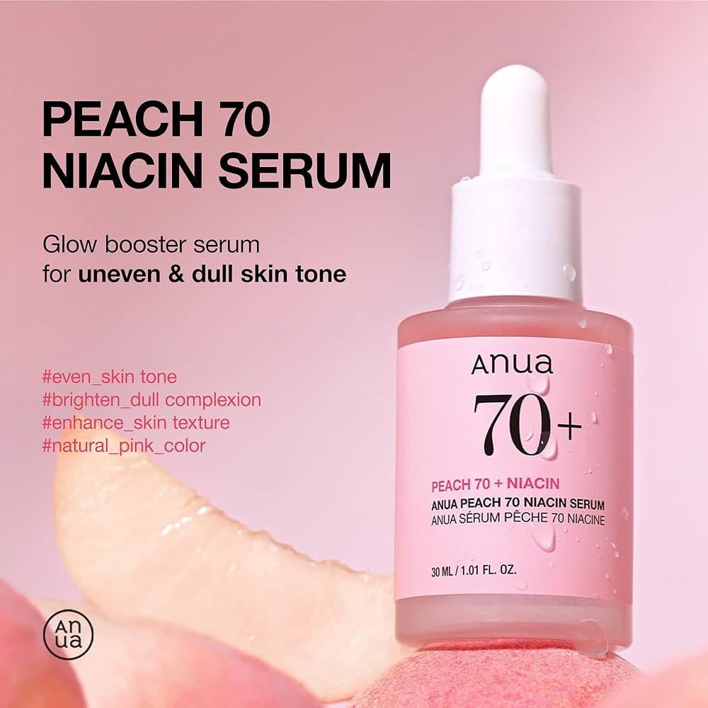 Anua Peach 70 Niacin Serum – Sérum Éclat à la Pêche & Niacinamide 30 ml