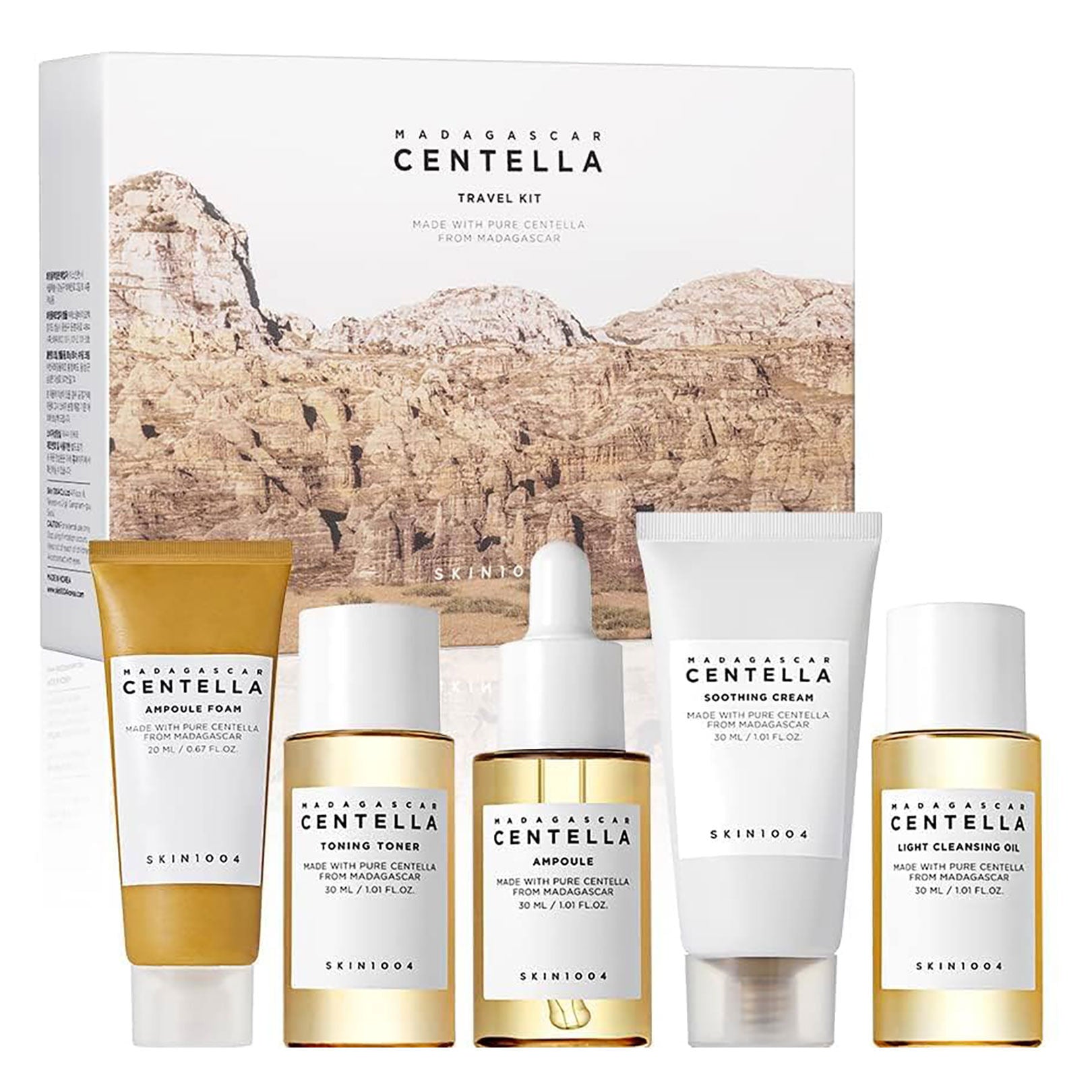 SKIN1004 Madagascar Centella Travel Kit – Coffret Routine 5 Soins