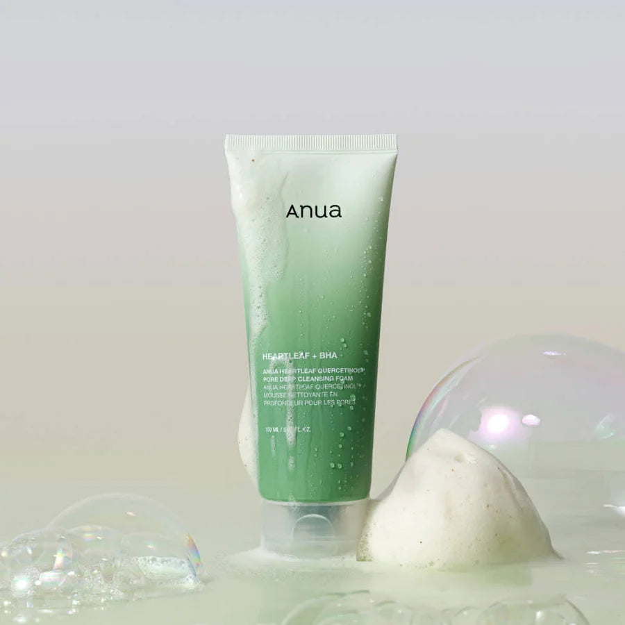 Anua Heartleaf Quercetinol Pore Deep Cleansing Foam – Nettoyant Visage & Pores 150 ml