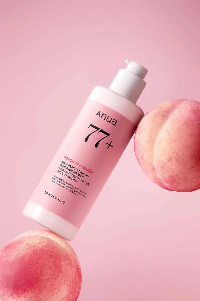 Anua Peach 77 Niacin Conditioning Milk – Lait Hydratant Éclat à la Pêche 150 ml